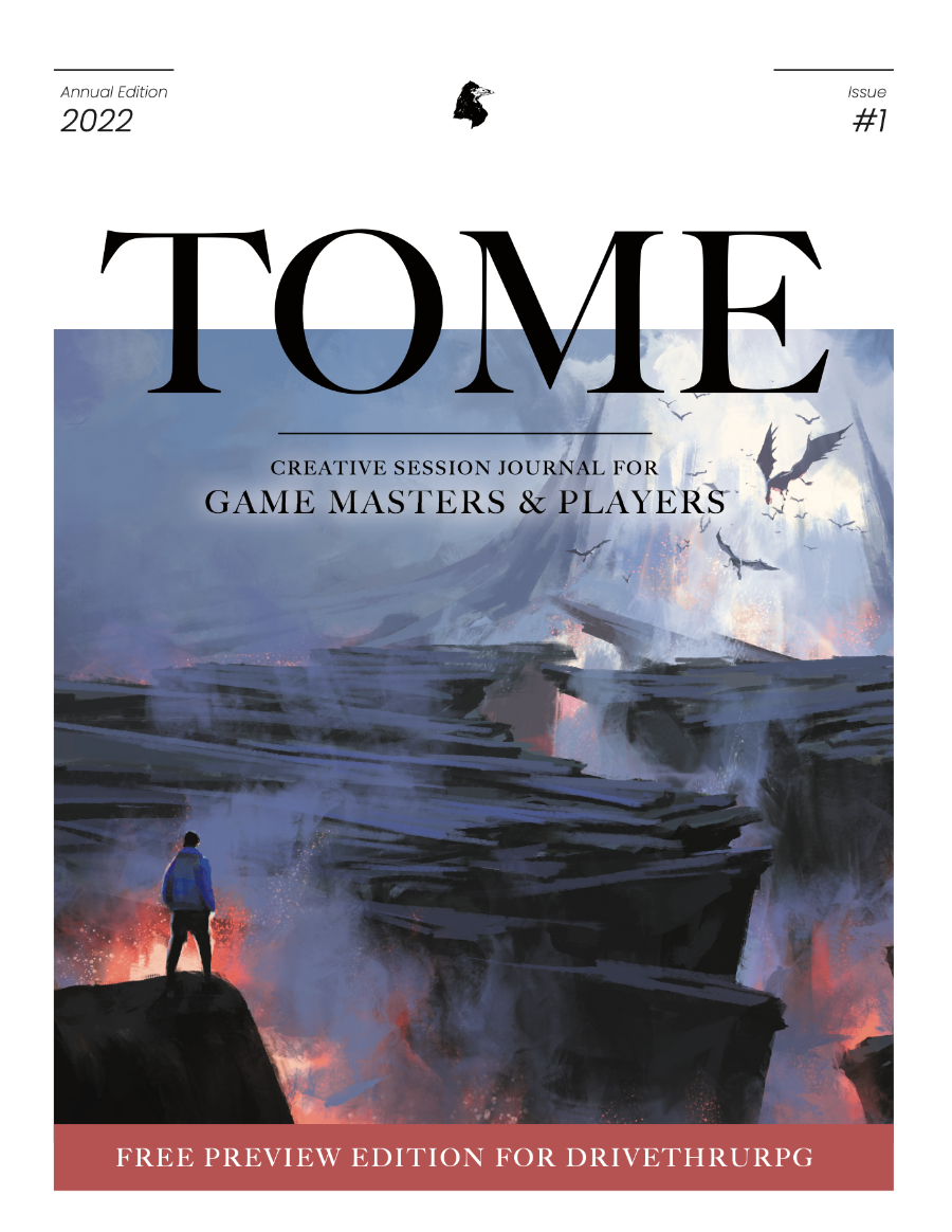 Cover of the free preview edition of Tome for Game Masters and Players