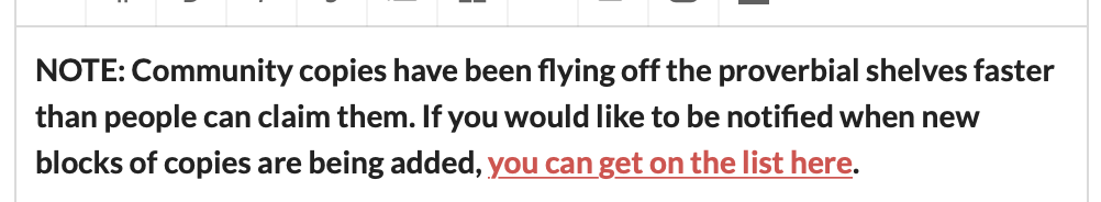 Example of collecting emails for Community Copies lists for Journey